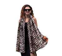 Trillion London® Écharpe en soie | Écharpe longue pour femme | Écharpe légère pour femme | Châle | Convient pour la vie quotidienne | Voyage et cadeau | Finition douce | Taille - 180 cm x 90 cm,