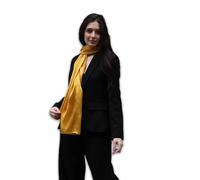 Trillion London® Écharpe en soie | Écharpe unie pour femme | Écharpes légères pour femmes | Châle polyvalent | Convient pour la vie quotidienne, les cadeaux | Finition lisse et douce | Taille - 180 cm