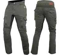 Trilobite Acid Scrambler Pantalons de Moto Homme Jeans de Moto, Protections CE Niveau 2 pour Les Genoux et Les Hanches, Hunter, 30