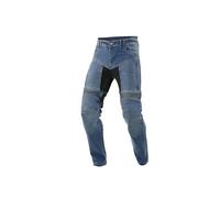 Trilobite Parado Coupe Slim Pantalons de Moto Homme Jeans de Moto, Protections CE Niveau 2 pour Les Genoux et Les Hanches, Bleu Clair, 36