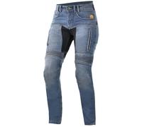 Trilobite Parado Doublelayer Slim Jeans de moto pour femmes, bleu, Taille 30/34