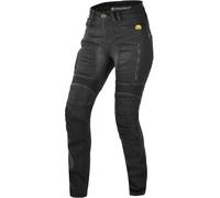 Trilobite Parado Doublelayer Slim Jeans de moto pour femmes, noir, taille 32 34