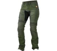 Trilobite Parado Grey Jeans moto pour dames, vert-brun, taille 28 34 pour femmes