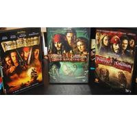 Trilogie Pirates des Caraïbes (La Malédiction du Black Pearl / La Boîte du Mort / Jusqu'au Bout du Monde) avec Johnny Depp