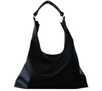 Triluhandmade Sac hobo noir pour femme avec message intérieur | « Tout ce dont tu as besoin est déjà en toi »