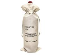 TRILVIX Sac à vin pour pendaison de crémaillère - Cadeau de pendaison de crémaillère - Cadeau de pendaison de crémaillère pour une nouvelle maison, une nouvelle maison, des cadeaux de déménagement