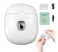 Trim Master Pro Nail Trimmer, Niffties Trimmaster Pro Clippers, 2025 New 3-in-1 Automatic Electric NailClipper, Quiet with LED Light & Nails Scraps Storage for All Ages (White)