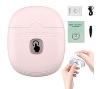 Trim Master Pro Nail Trimmer, Niffties Trimmaster Pro Clippers, 2025 New 3-in-1 Automatic Electric NailClipper, Quiet with LED Light & Nails Scraps Storage for All Ages (Pink)