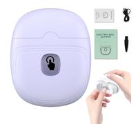 Trim Master Pro Nail Trimmer, Niffties Trimmaster Pro Clippers, 2025 New 3-in-1 Automatic Electric NailClipper, Quiet with LED Light & Nails Scraps Storage for All Ages (Purple)