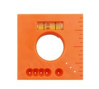 Trim Offset Ruler - 1.97 Inch Scriber Ruler | Plastičs Offset Measuring - Multipurpose 6 іn 1 Scriber Hole Positioning Leveling Rulers Carpentry Parallel Marking Tool