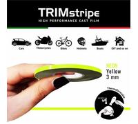 4R Quattroerre.it 10460 Trim Stripes Bandes Adhésives pour Voitures, Jaune Fluorescent, 3 mm x 10 MT