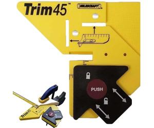 Trim45 Carpentry Aid, 45 Degree Precision Measuring and Beveling Marking Tools Adjustable Reveal Tool Woodworking Tool Perfect Angle Cuts for Window Door Trim Installation