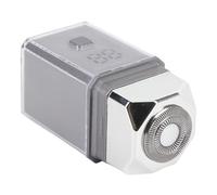 Trimage à Barbe à Deux Lames Portables pour Hommes Noises Rechargeables IPX7 Face Résistante l'eau Clipper Moustache, Léger, pour le Voyage/le Camping (SILVER)