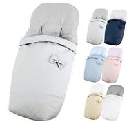 Trimatt Chancelière universelle pour bébé - Gamme haute - Utilisation hiver et été comme chancelière ou housse de chaise - Gris éco-cuir - Fabriqué en Espagne