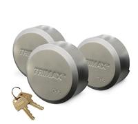 Trimax THP3XL Lot de 3 verrous de Porte de remorque pour Palet de Hockey Argenté