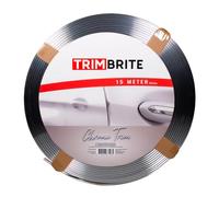 Trimbrite Bande adhésive pour l'intérieur et l'extérieur - Chromé - Rouleau de 15 mètres - U-Profil 8x5mm