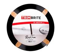 Trimbrite Bande adhésive pour l'intérieur et l'extérieur - Noir - Rouleau de 15 mètres - U-Profil 8x5mm