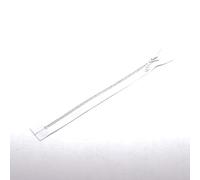 Trimit Strass Zip 25 cm - Effet Diamant Zip - Blanc