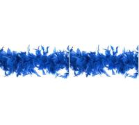 Trimits Boa en plumes de marabout: 1,8 mx 12 cm: bleu (Lot de 2)