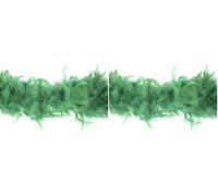 Trimits Boa en plumes de marabout: 1,8 mx 12 cm: vert (Lot de 2)