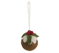 Trimits Christmas Kit de feutrage à l'aiguille: Pudding de Noël, Laine, Coloris Assortis, Taille unique