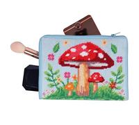 Trimits Cousez le vôtre trousse de maquillage Kit - demi-point, tapisserie, trousse de cosmétiques, pochette - Champignon vénéneux