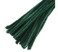 Trimits Craft Cure-pipes en chenille synthétique Vert 30 cm x 12 mm