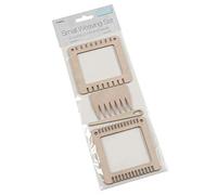 Trimits Ensemble de tissage: deux petits cadres, peigne et aiguille, Bois, Small