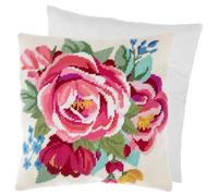 Trimits Half Stitch Tapisserie Kit de coussin au point de croix, dos de coussin inclus, toile pré-imprimée, fil et aiguille inclus 40 x 40 cm (15,75 x 15,75 in) - Floraison de Printemps