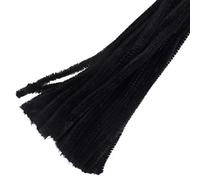 Trimits Jumbo Chenille Cure-pipes Noir 30 cm x 12 mm