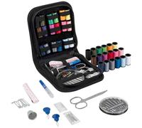 Trimits Kit de couture de voyage - Étui portable pour adultes, débutants, bricolage, maison, voyage, urgence, réparation de boutons et fixations de vêtements avec aiguilles à fil, ciseaux, rubans