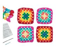 Generique Kit de crochet Mon premier kit - Granny Squares Brights