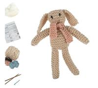 Trimits Kit de Crochet 'My First' - Kit de Démarrage avec Fil, Aiguilles, Rembourrage & Instructions, Coffret Crochet Cadeau - 27,5 x 18,5cm, Lapin