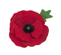 Trimits Kit de décoration en feutrine, broche coquelicot, 10 x 12 cm