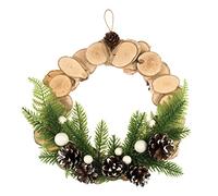 Trimits Kit de Fabrication de Couronne, tranches de Bois scandinave, 25 cm BW25/SCAN