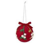 Trimits Kit de feutrage à l'aiguille, Noël, comprend des instructions de rembourrage en laine et une boule, 8 x 8 cm