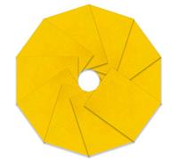 Trimits Lot de 10 feutres, tissu, jaune, 23 x 30 cm