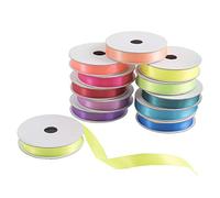 Trimits Lot de 12 sachets satiné pour Rubans fluorescents 10 mm x 2 m, Néon, 10mmx2m, Set Pièces