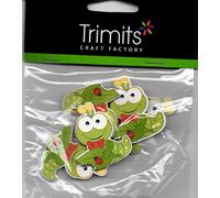 Trimits Lot de 6 jolis écussons autocollants en forme de chenille 2288