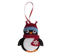Trimits Kit de décoration de Noël en feutrine, pingouin, 12 x 10 cm