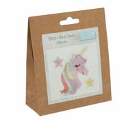 Trimits Mini kits de point de croix compté, 13 x 13 cm, licorne