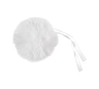Trimits Pompon Fausse Fourrure Taille 11cm - 15 Couleurs au Choix (Blanc)
