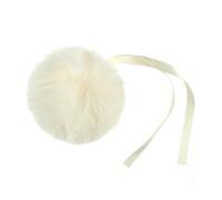 Trimits Pompon Fausse Fourrure Taille 6cm - 13 Couleurs au Choix (Crème)