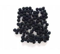 Trimits PP1BL | Black Pom Poms | Toy Making | 7mm | 100 pack