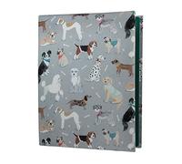 Trimits Tapis de Découpe Auto-Cicatrisant 4-en-1, Tapis de Coupe Antidérapant Multifonction pour Couture, Repassage, Marquage de Patrons et Patchwork, Loisirs Créatifs, 30 x 24 cm, Chiens