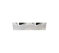 Trimless Square Twin Adjustable Spot Blanc Mat
