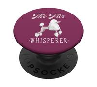 Trimmed Poodle Dog The Fur Whisperer Toiletteur Amusant pour Chien PopSockets PopGrip Adhésif