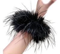 Trimmed Scrunchies Gentle Fit Hair Bands Design for Sensitive Scalp & Extended Wear Party Feather Hair Embellishment
