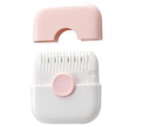 Trimmer à extrémité divisée en rose, monteur de cheveux de 2 sur 1 pour femmes Mini les extrémités séparées coupes portables coupables peignes de bouton anti-poussière détachable Slicer en acier in