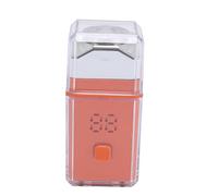 Trimmer de Barbe électrique Portable pour Hommes Affichage Numérique Pocket Beard Trimmer pour Voyager avec Batterie au Lithium 300mAh (ORANGE)